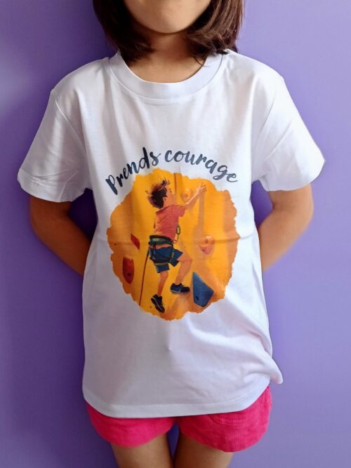 Tee-shirt enfant modèle "Prends courage"